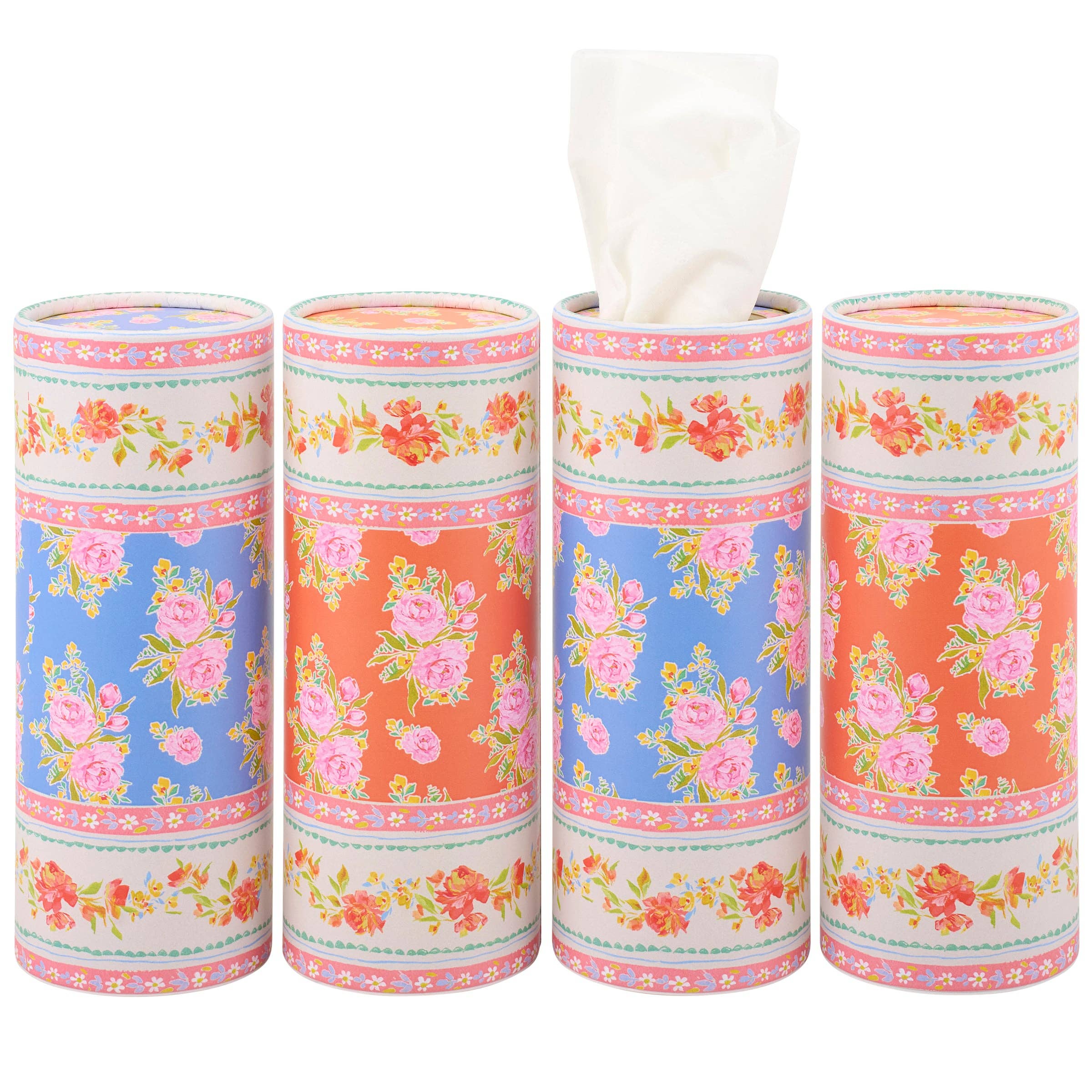 French Floral Tissue Box Set