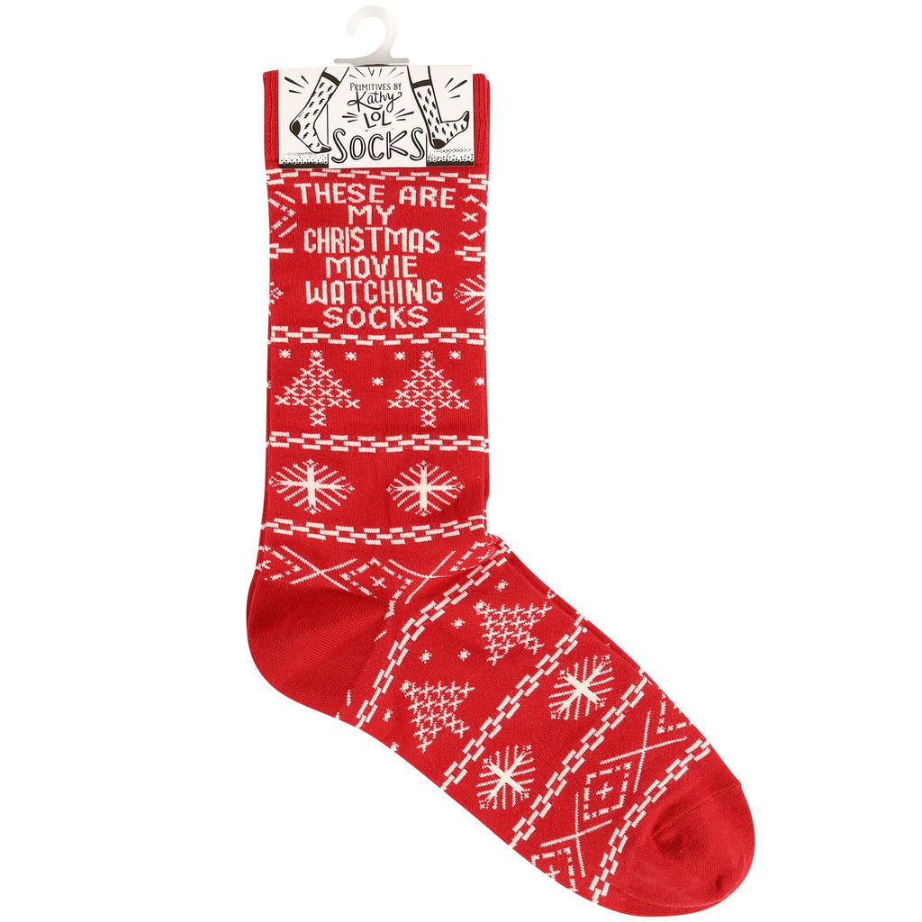 These Are My Christmas Movie Socks