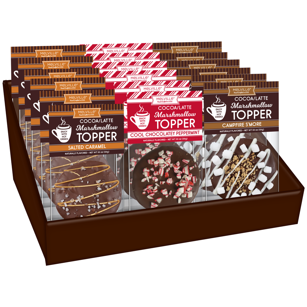 Chocolatey-Dipped Marshmallow Toppers - Assorted: 1 / Bulk