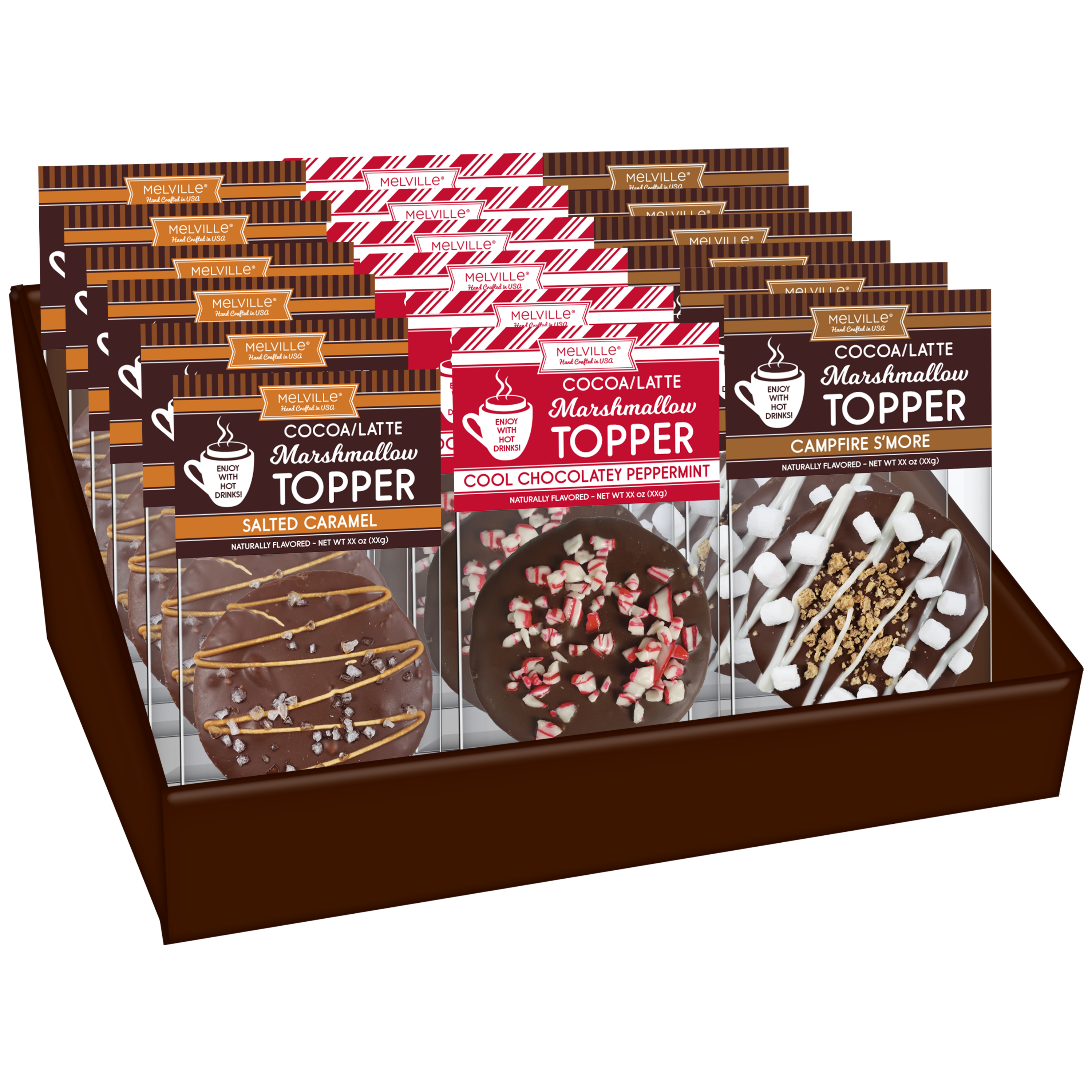Chocolatey-Dipped Marshmallow Toppers - Assorted: 1 / Bulk