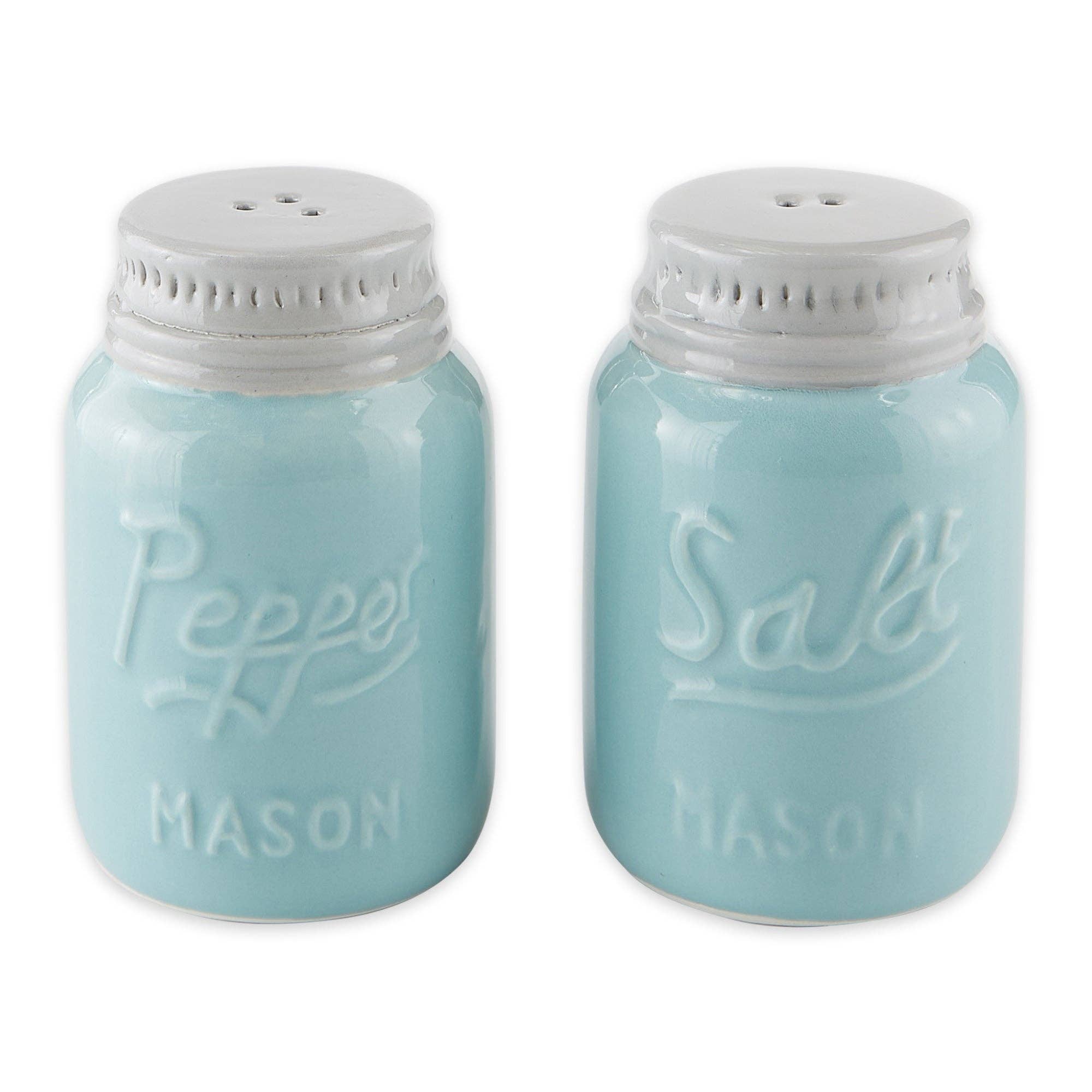 Mason Jar Ceramic Salt And Pepper
