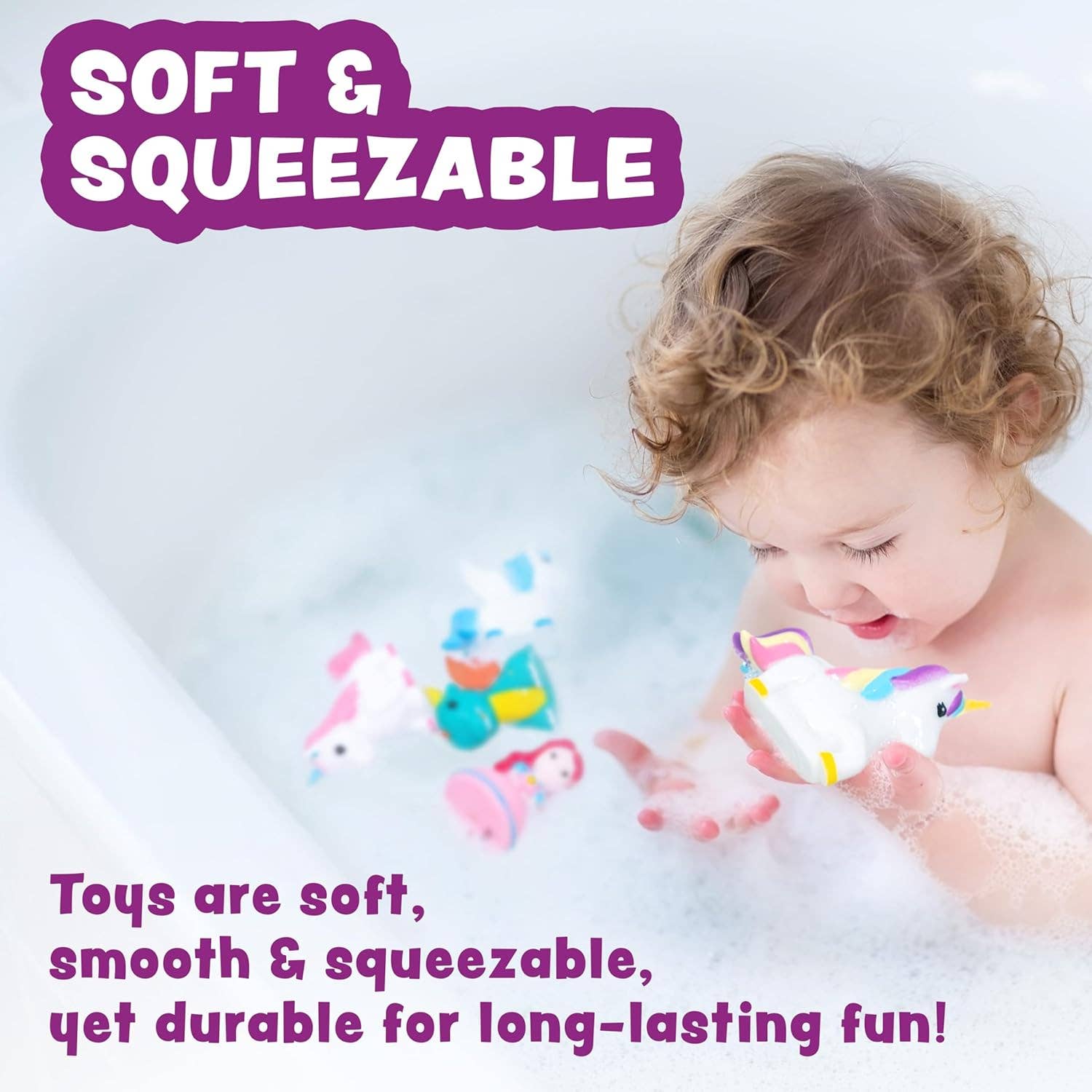 Tub Works® Fantasy™ Mold Free Bath Toys, 6 Pack