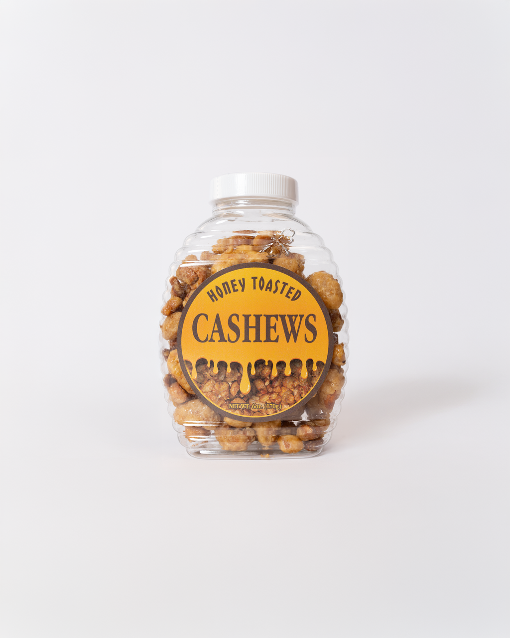 Honey Toasted Cashews 6oz plastic bottles