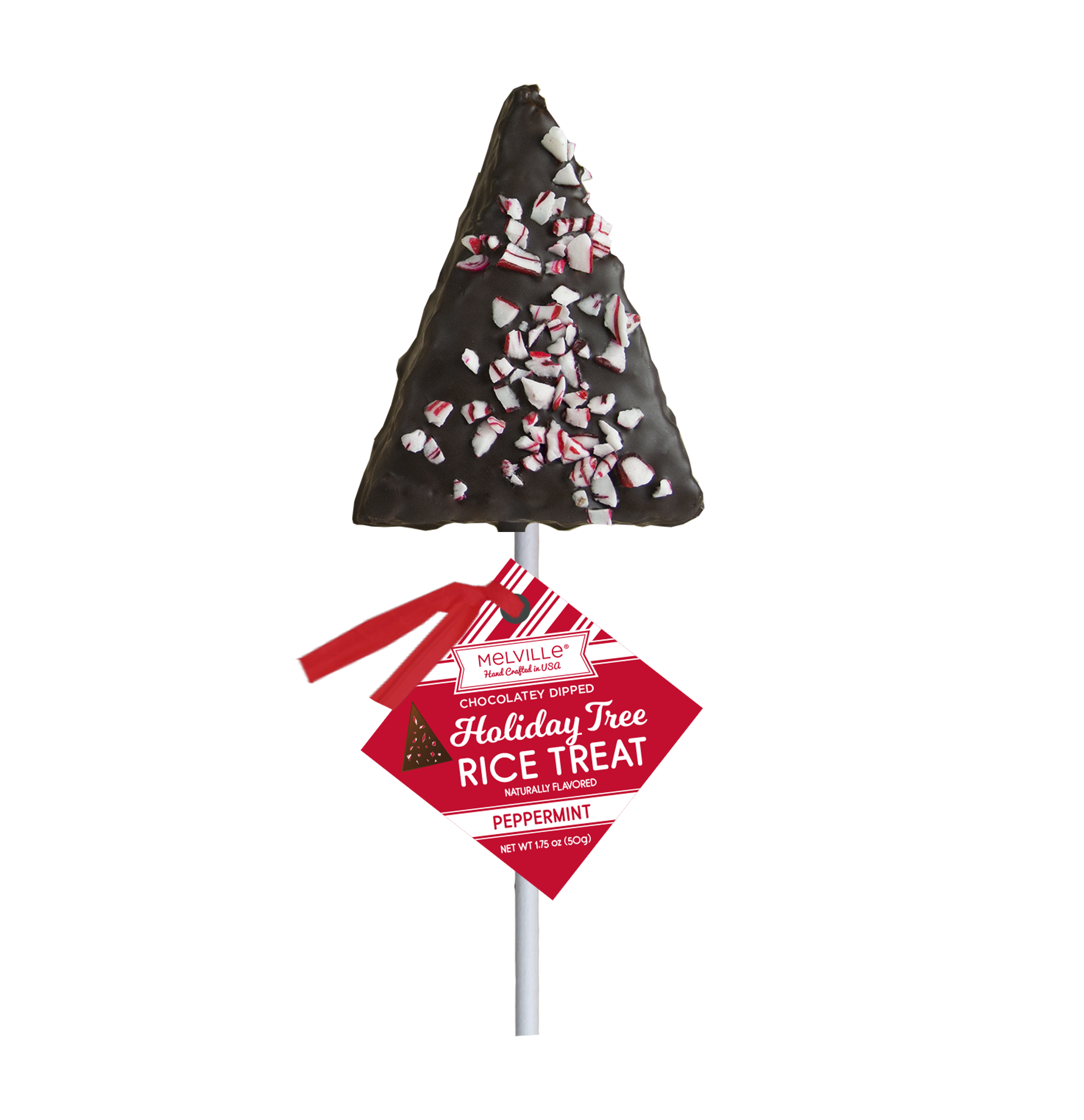 Peppermint Cereal Treat Trees - White & Dark Chocolatey-Coated