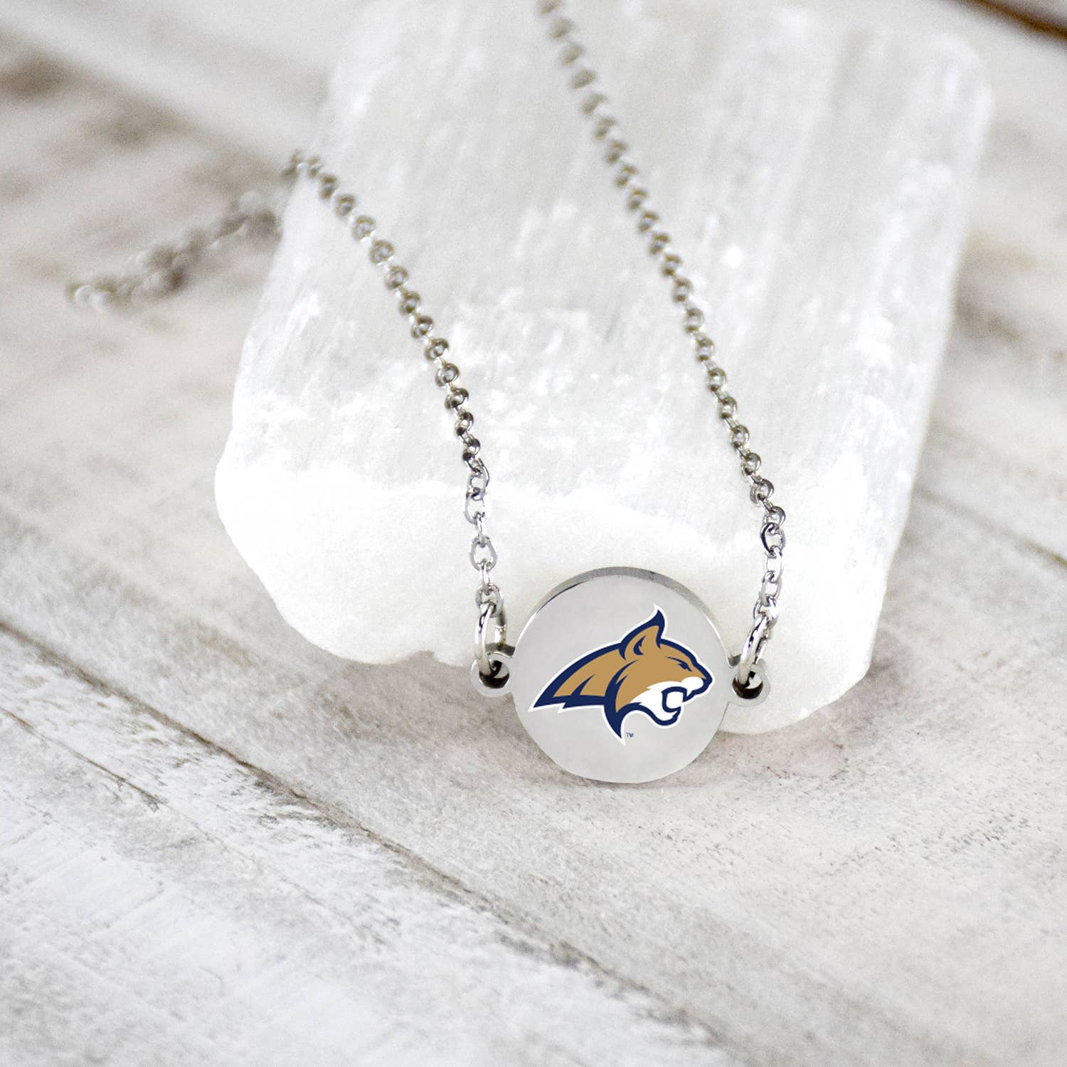 Montana State MSU - Bob Cats - Charm Silver Colored Bracelet