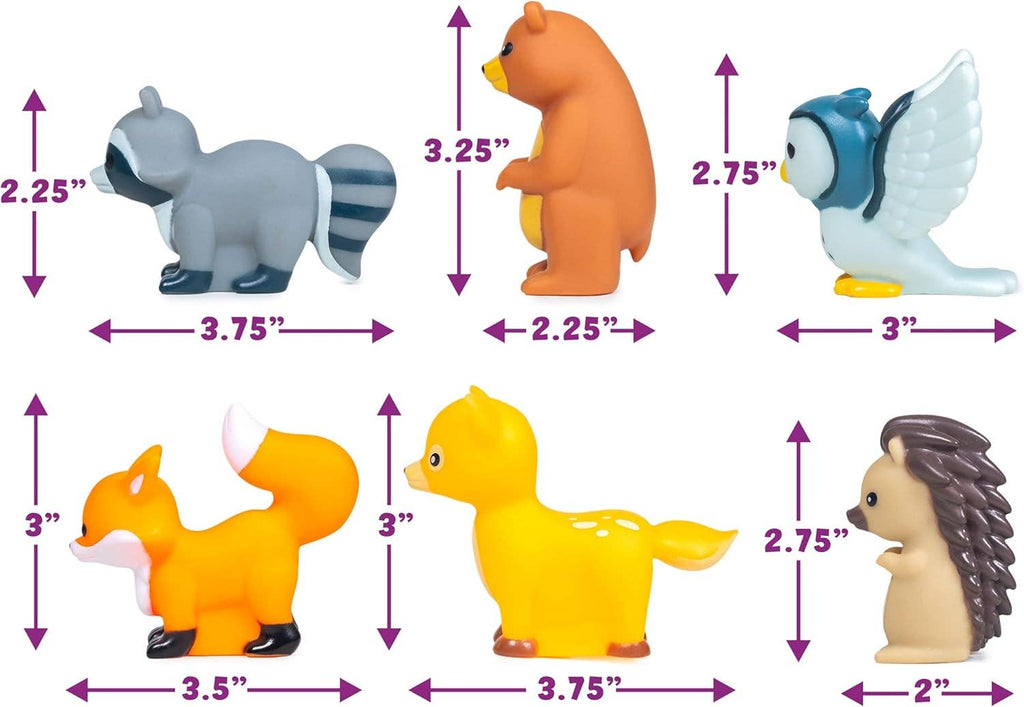 Tub Works® Woodland™ Mold Free Bath Toys, 6 Pack