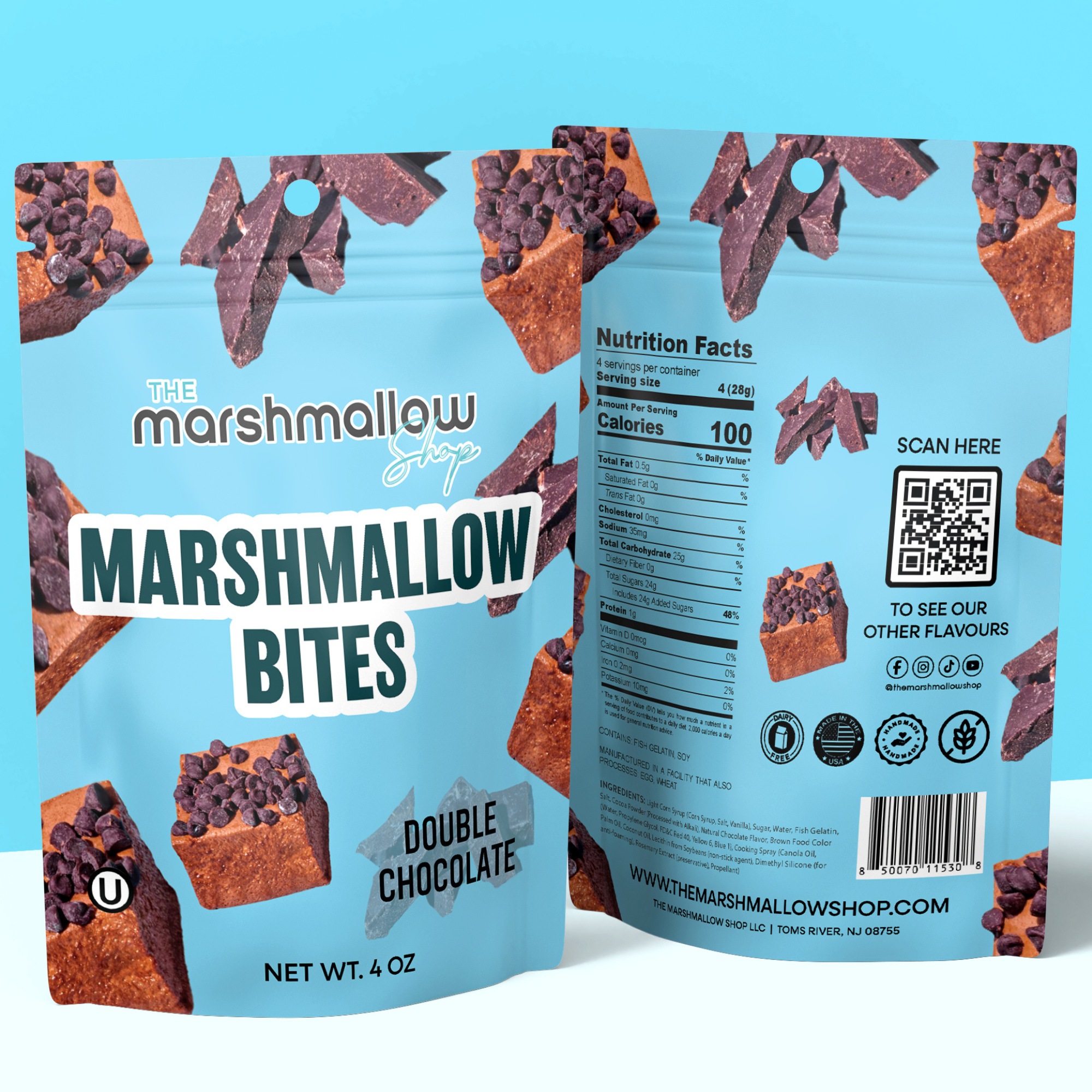 DOUBLE CHOCOLATE MARSHMALLOW BITES