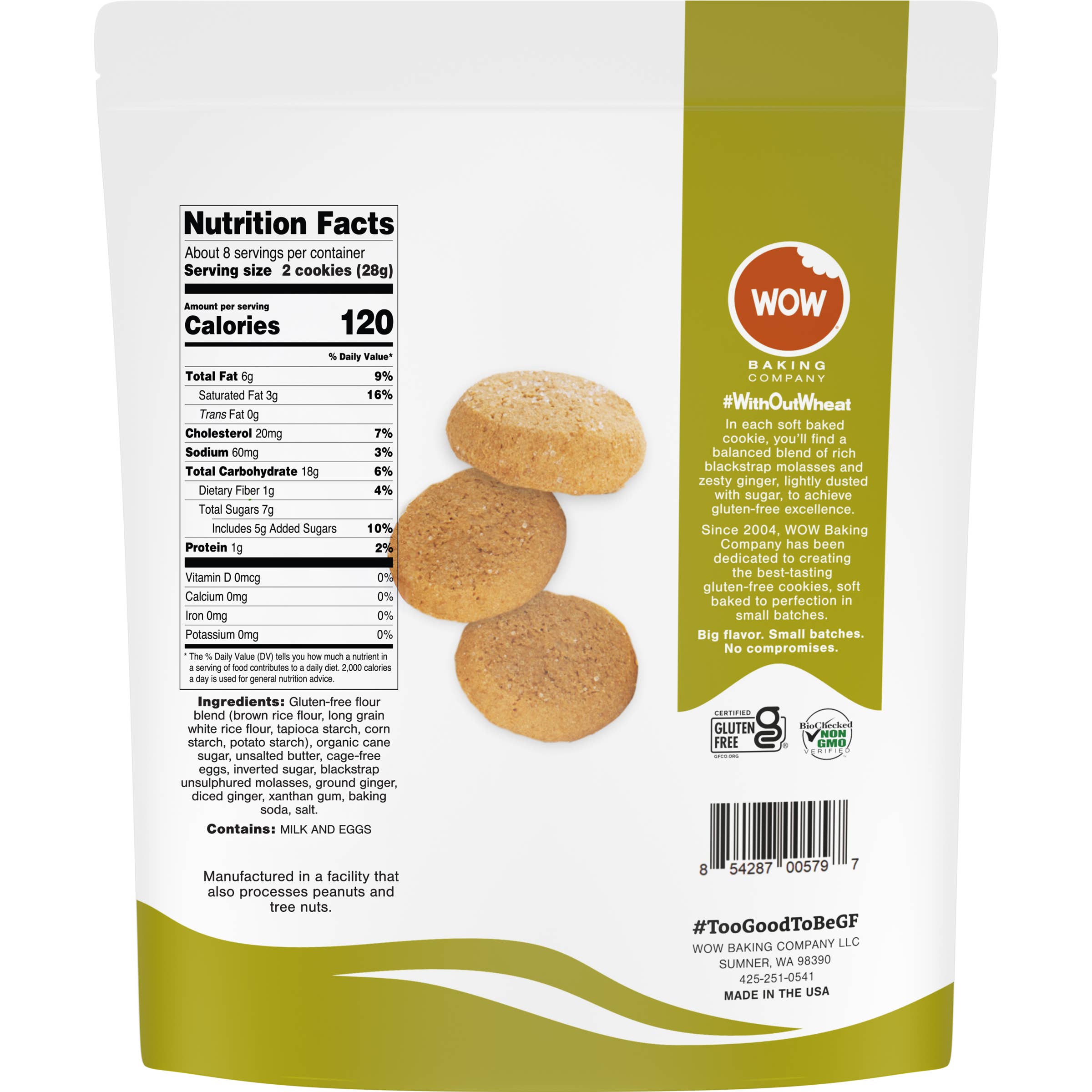 Gluten-Free Ginger Molasses Cookie Resealable Bag