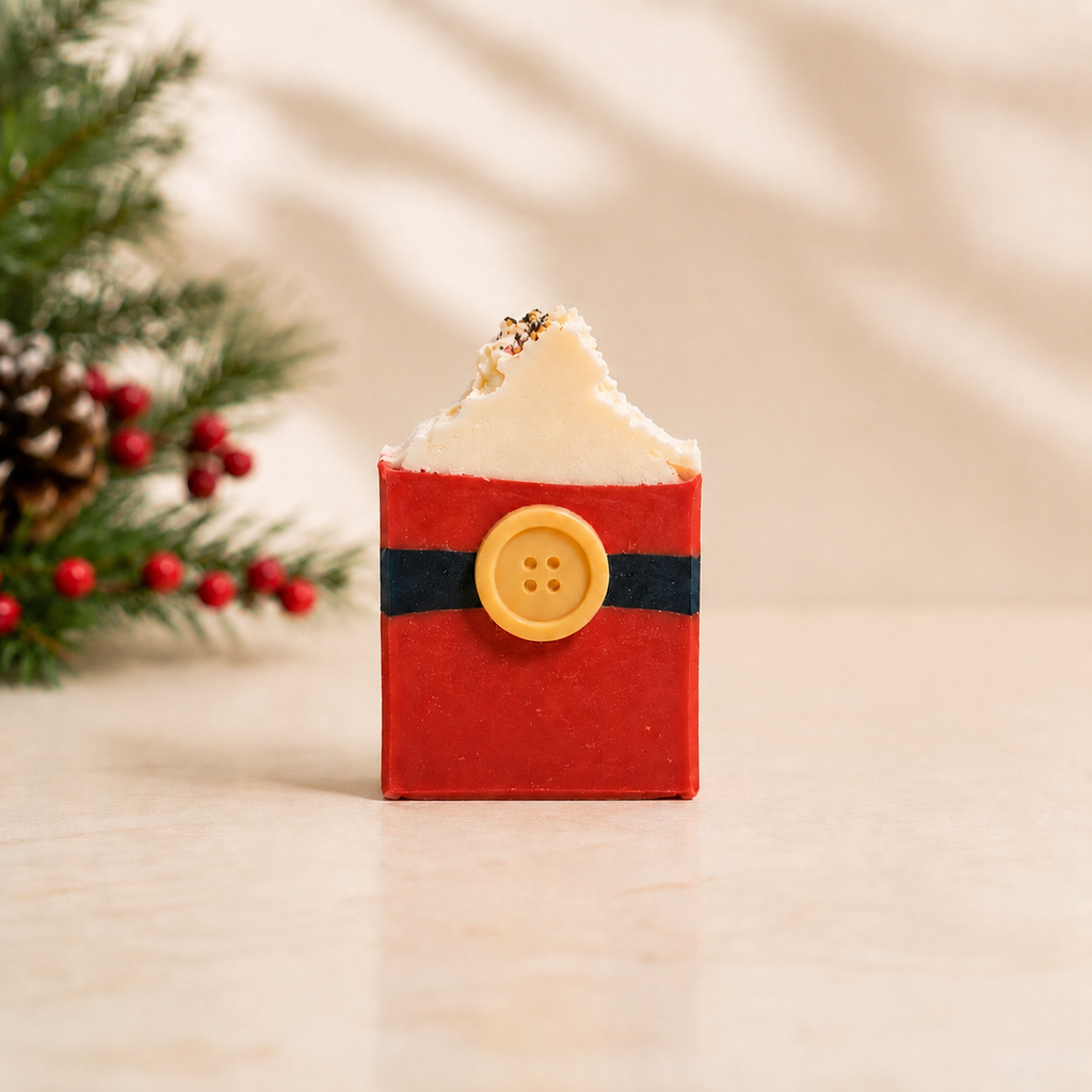 Jolly St. Nick Soap • Santa Soap • Christmas Holiday Soap