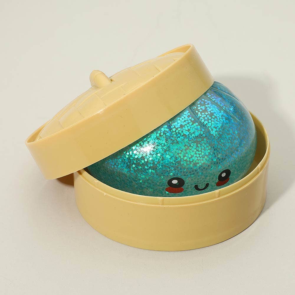 12PCS - Mystery Squishy Glitter Dumpling Stress Relief Toy
