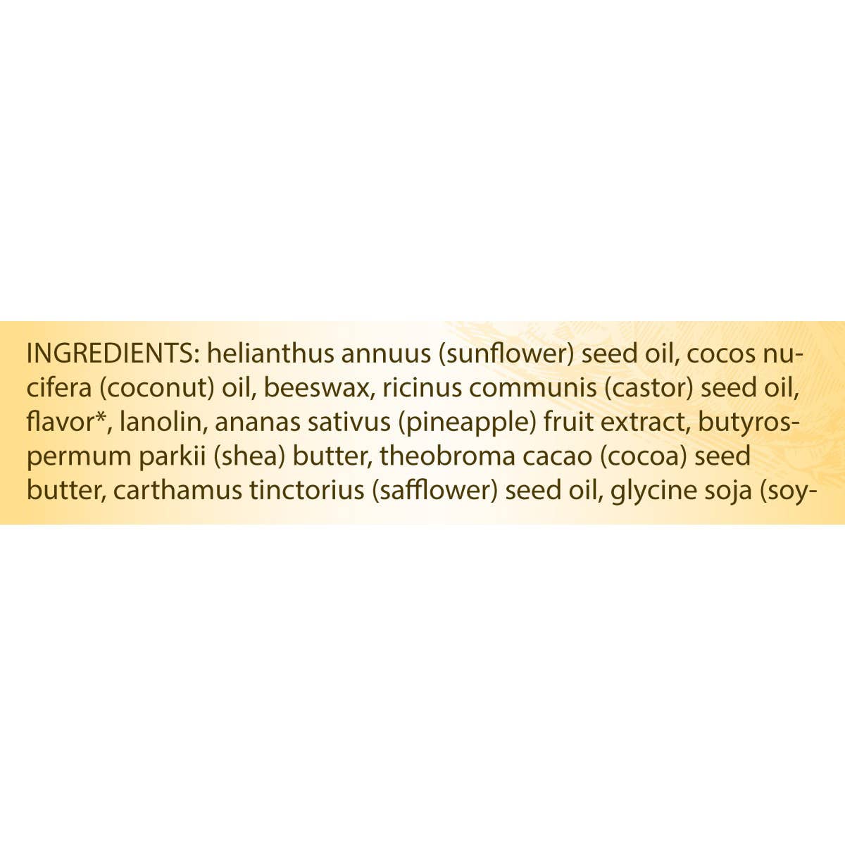Tropical Pineapple Moisturizing Lip Balm With Beeswax