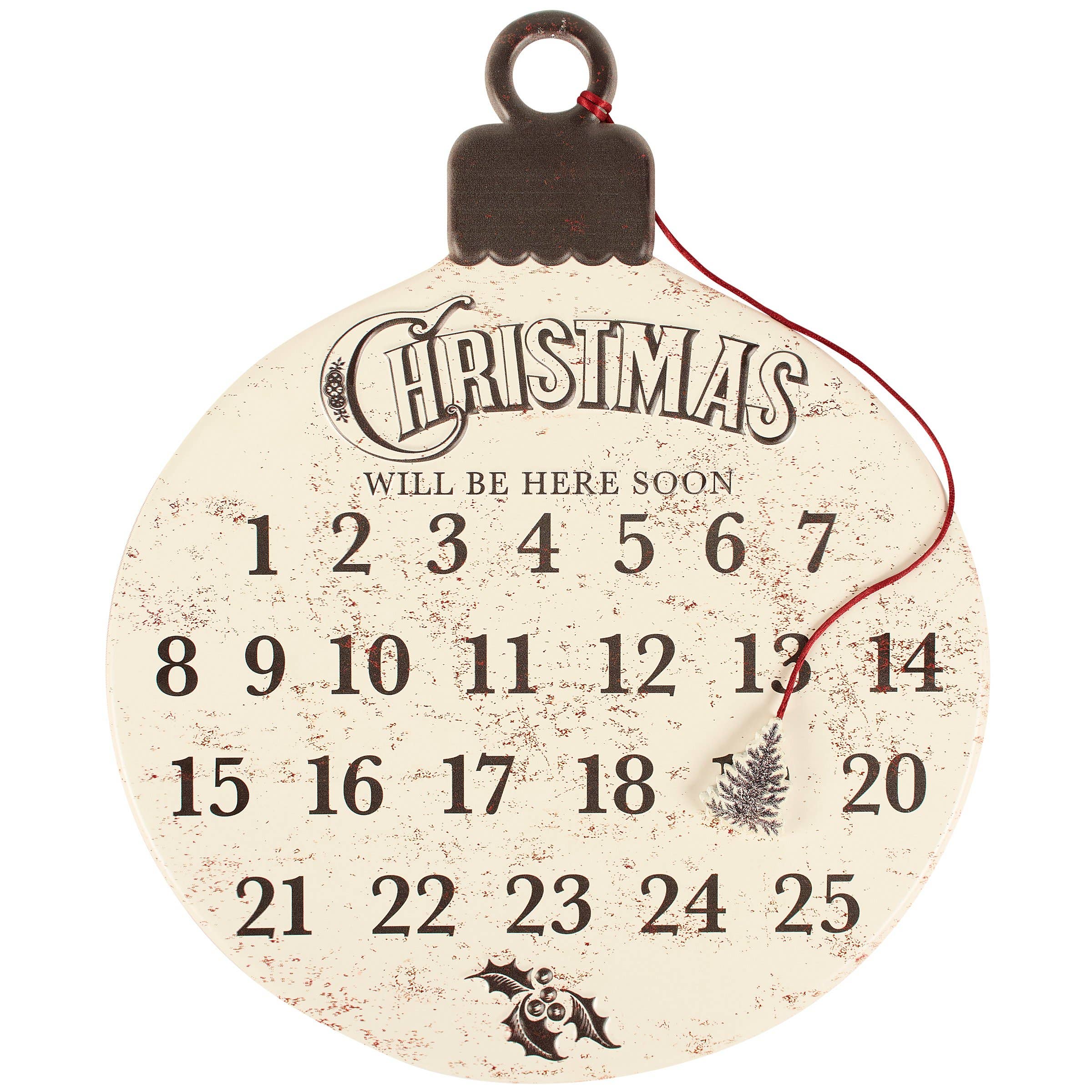 Vintage Christmas Wall Countdown