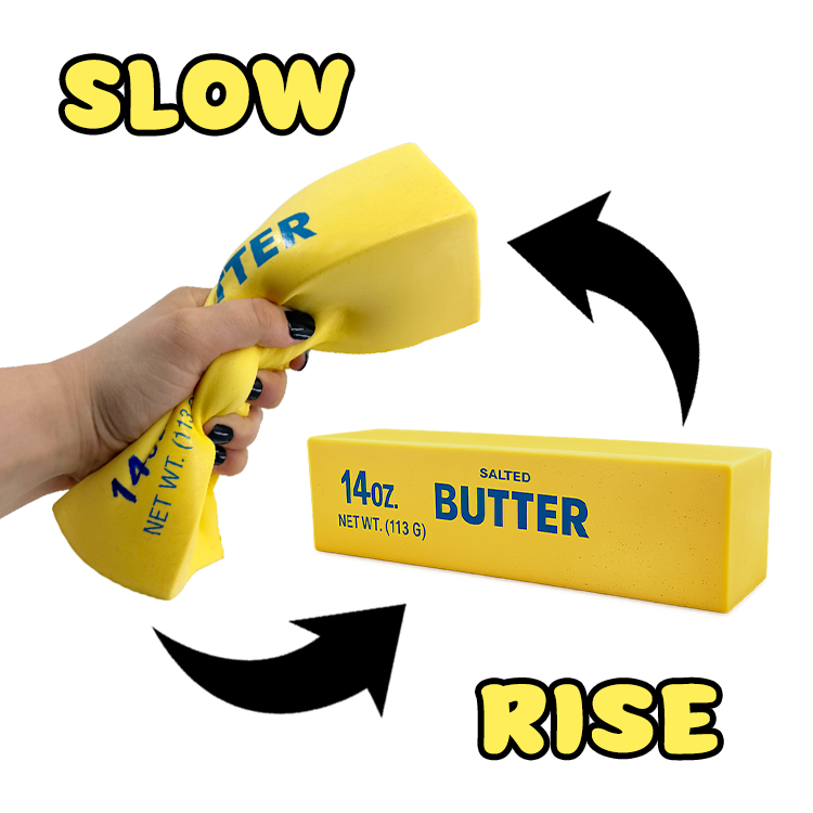 Fun Doh 10" JUMBO Butter Squish Slow Rise Toy- 9/Display