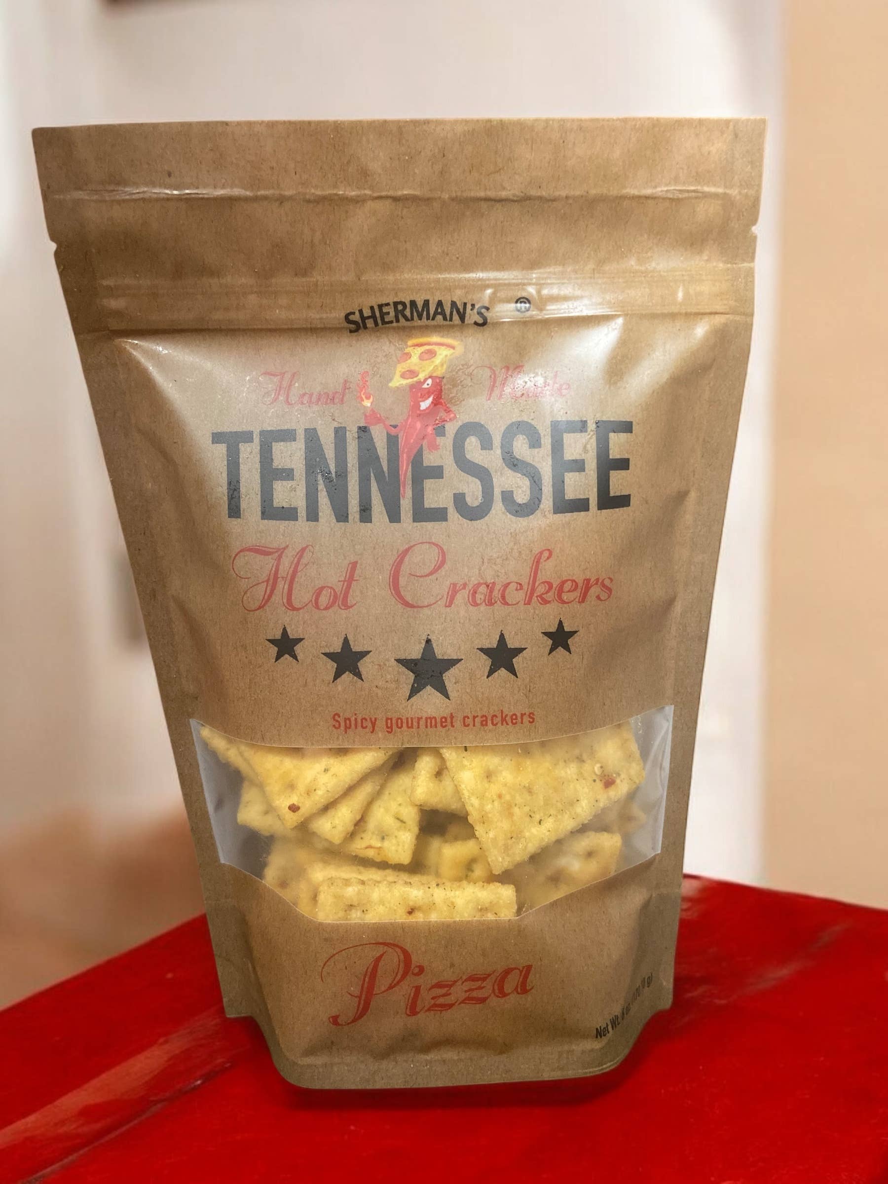 NEW! Sherman Tennessee Hot Crackers Pizza Flavor 30CT