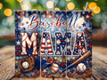 Baseball mama tumbler