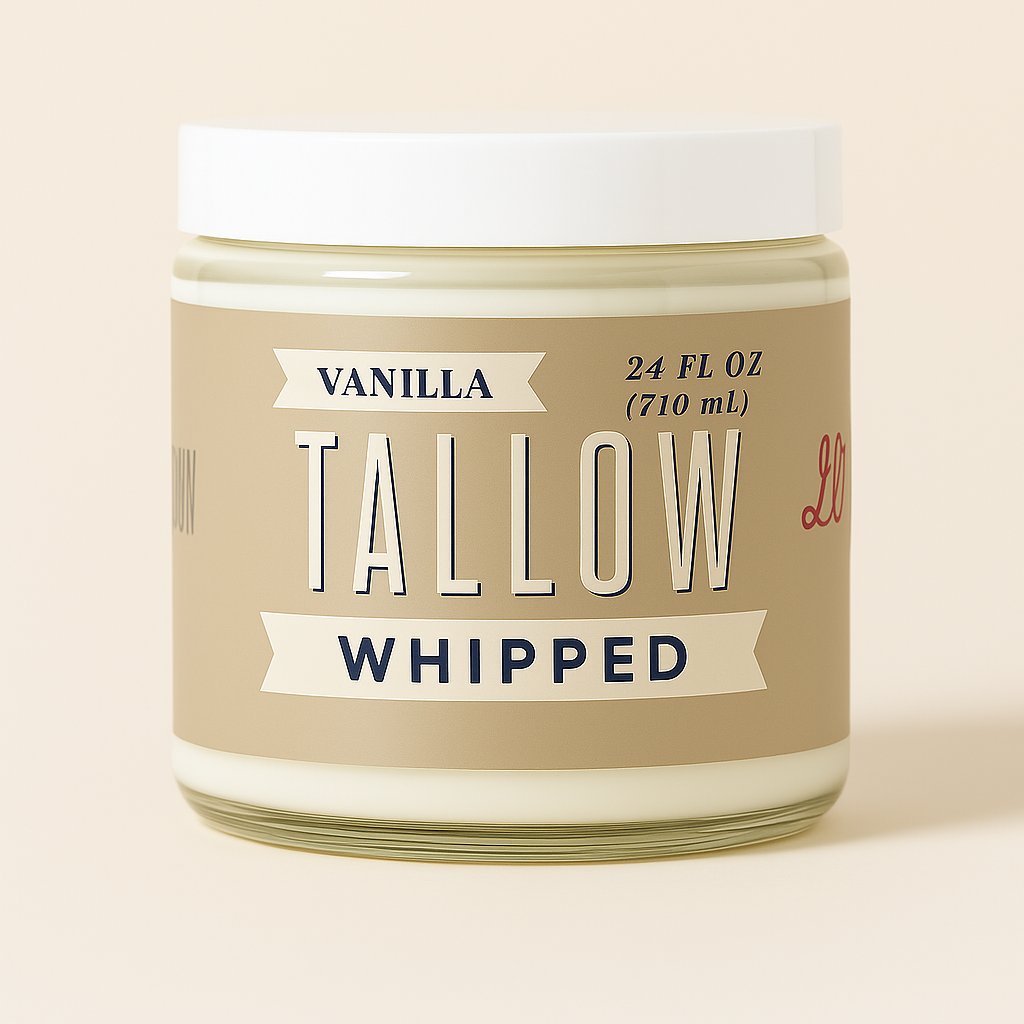Vanilla Whipped Tallow Moisturizer – | Premium Beef Tallow Skincare | Lady May Tallow