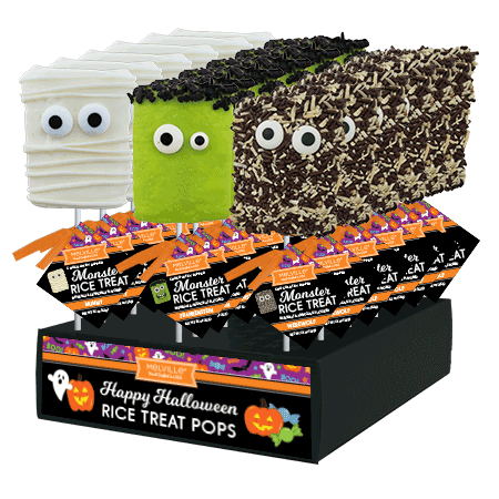 Halloween Monster Rice Treat Pops - Assorted: 1 / Bulk