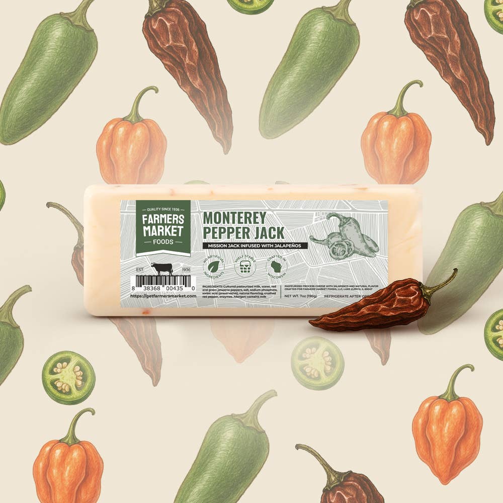 Monterey Pepper Jack Cheese 7oz (Shelf Stable) (12ct)