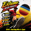 Extreme Retro Hand-Knitted Kick Pouch Footbag - 12/Display