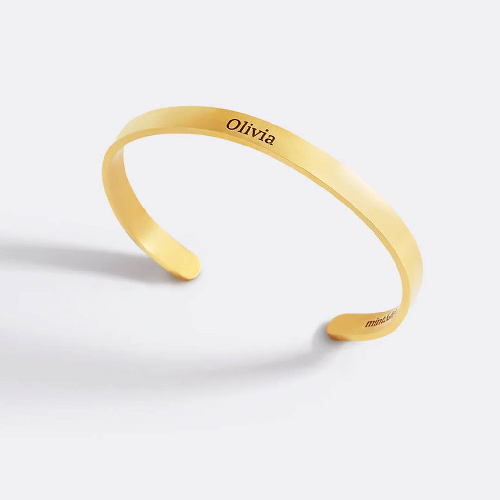 Not Sisters By Blood But Sisters By Heart Personalizable Cuff Bracelet