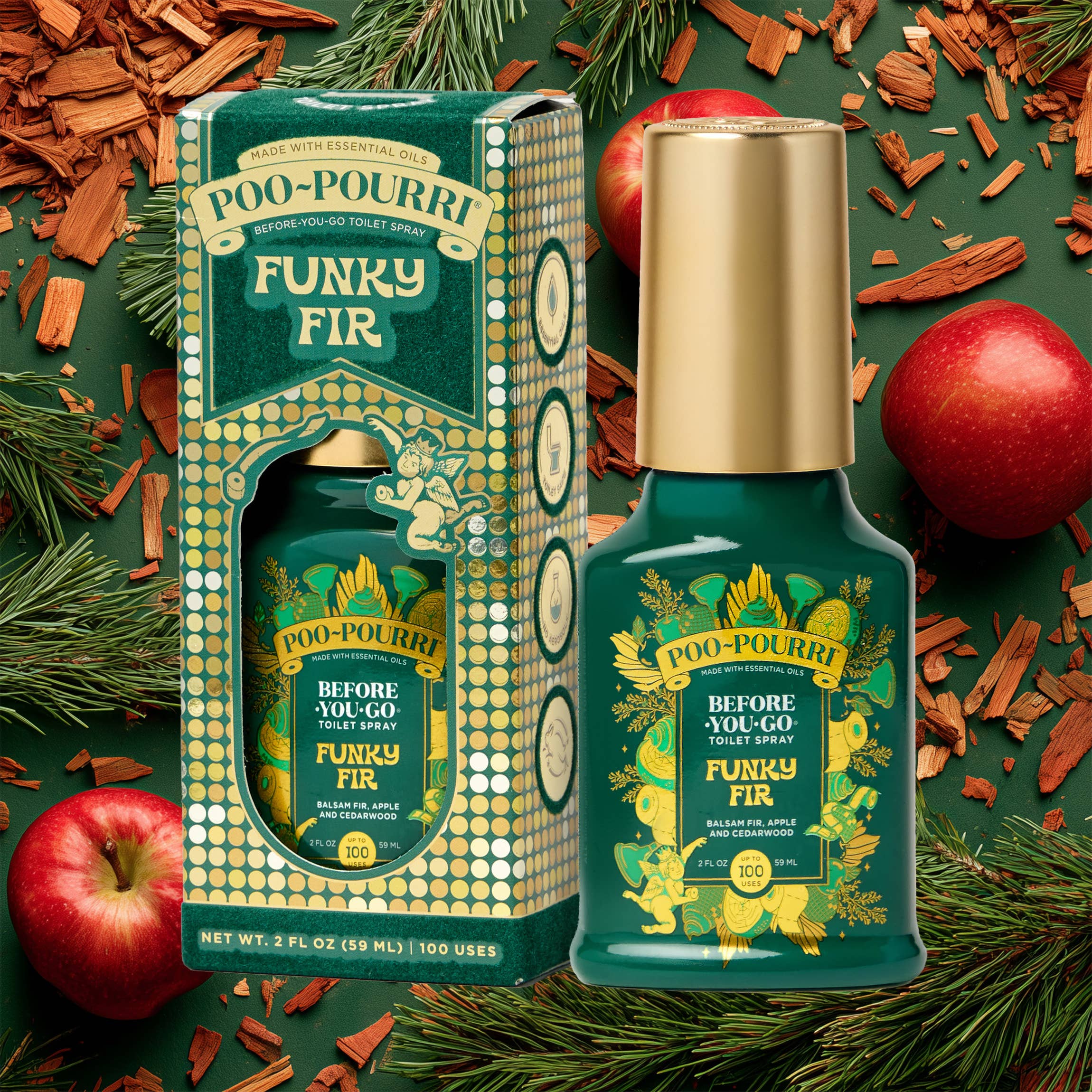 Holiday Poo~Pourri - Funky Fir 2 oz Boxed