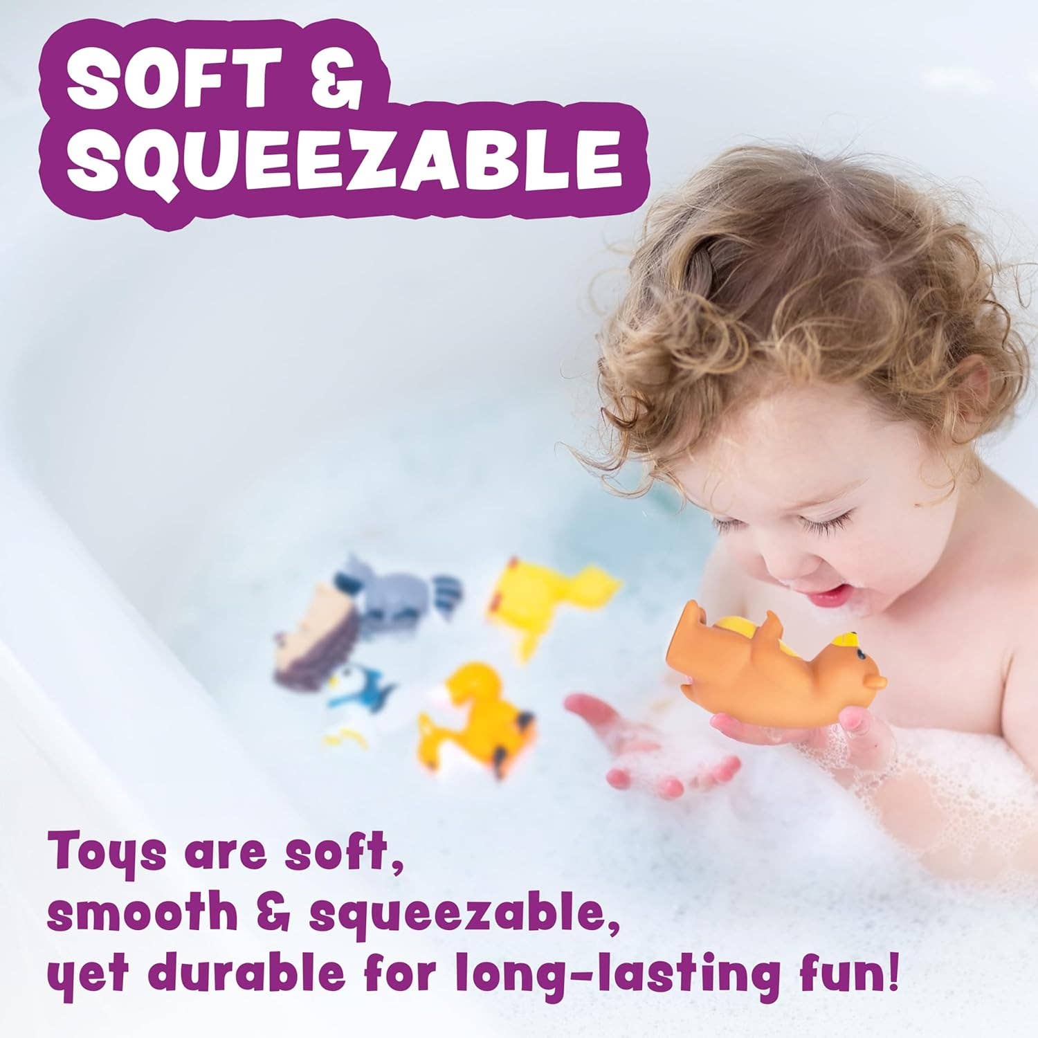 Tub Works® Woodland™ Mold Free Bath Toys, 6 Pack