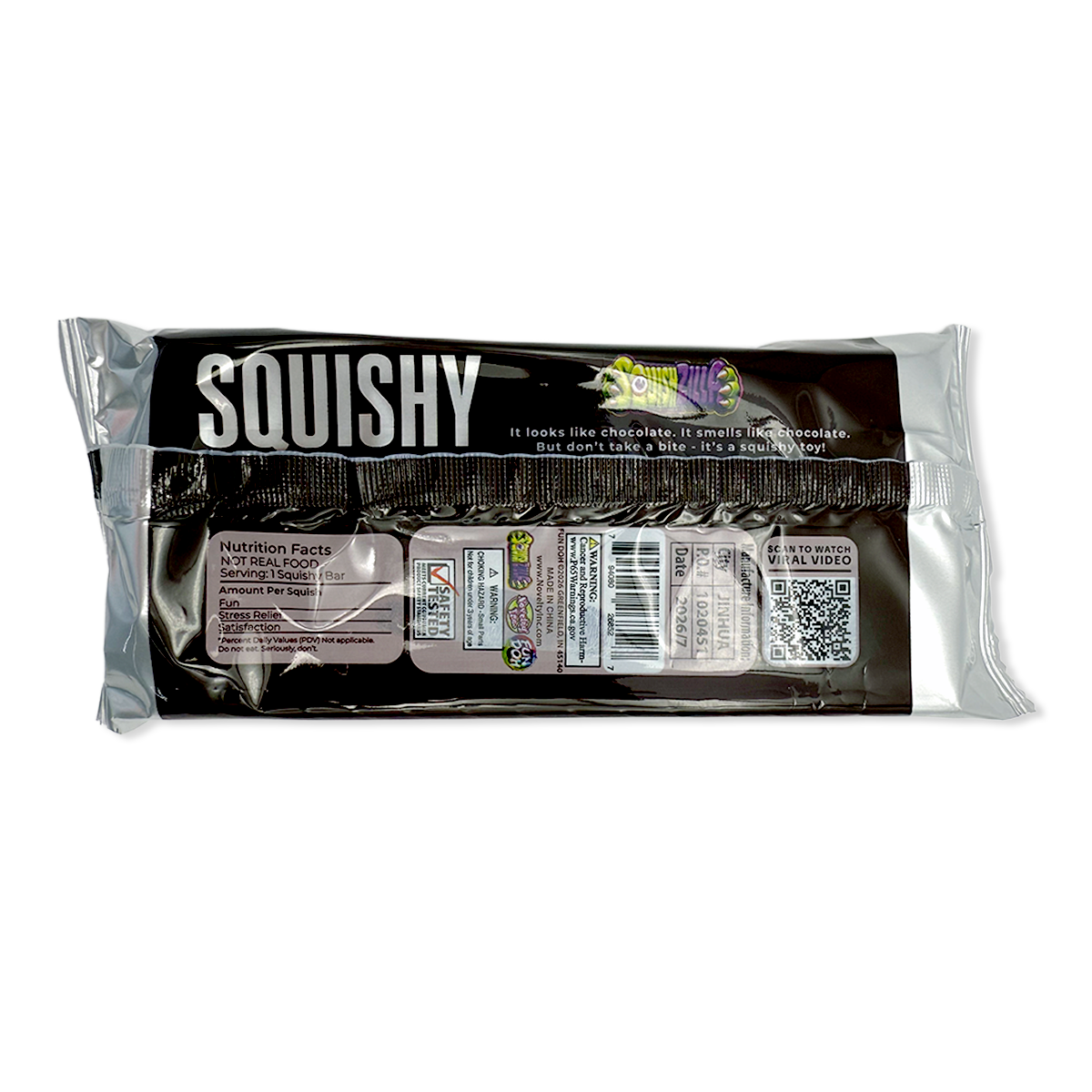 Fun Doh Slow Rise Scented Squishy Chocolate Bar - 12/Display