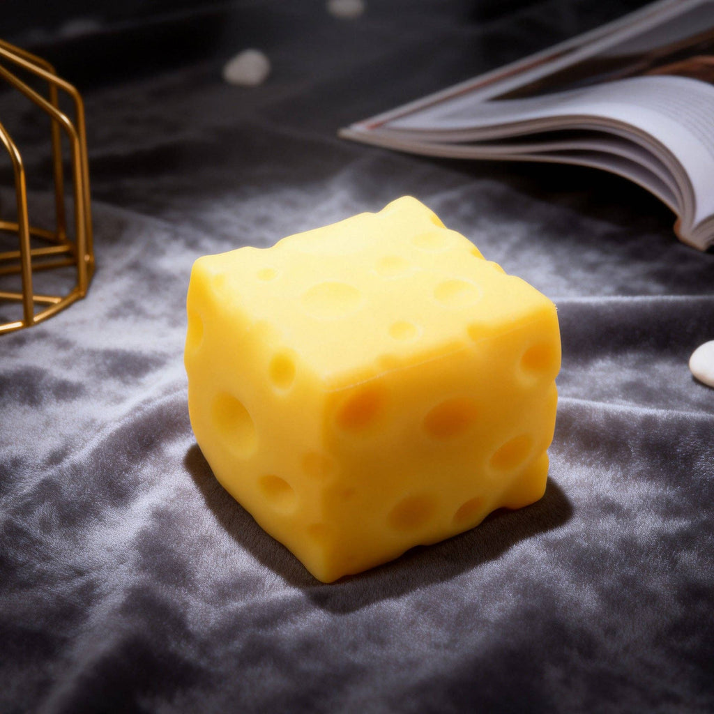 Slow Rise Realistic Cheese Squishy Stress Relief Toy