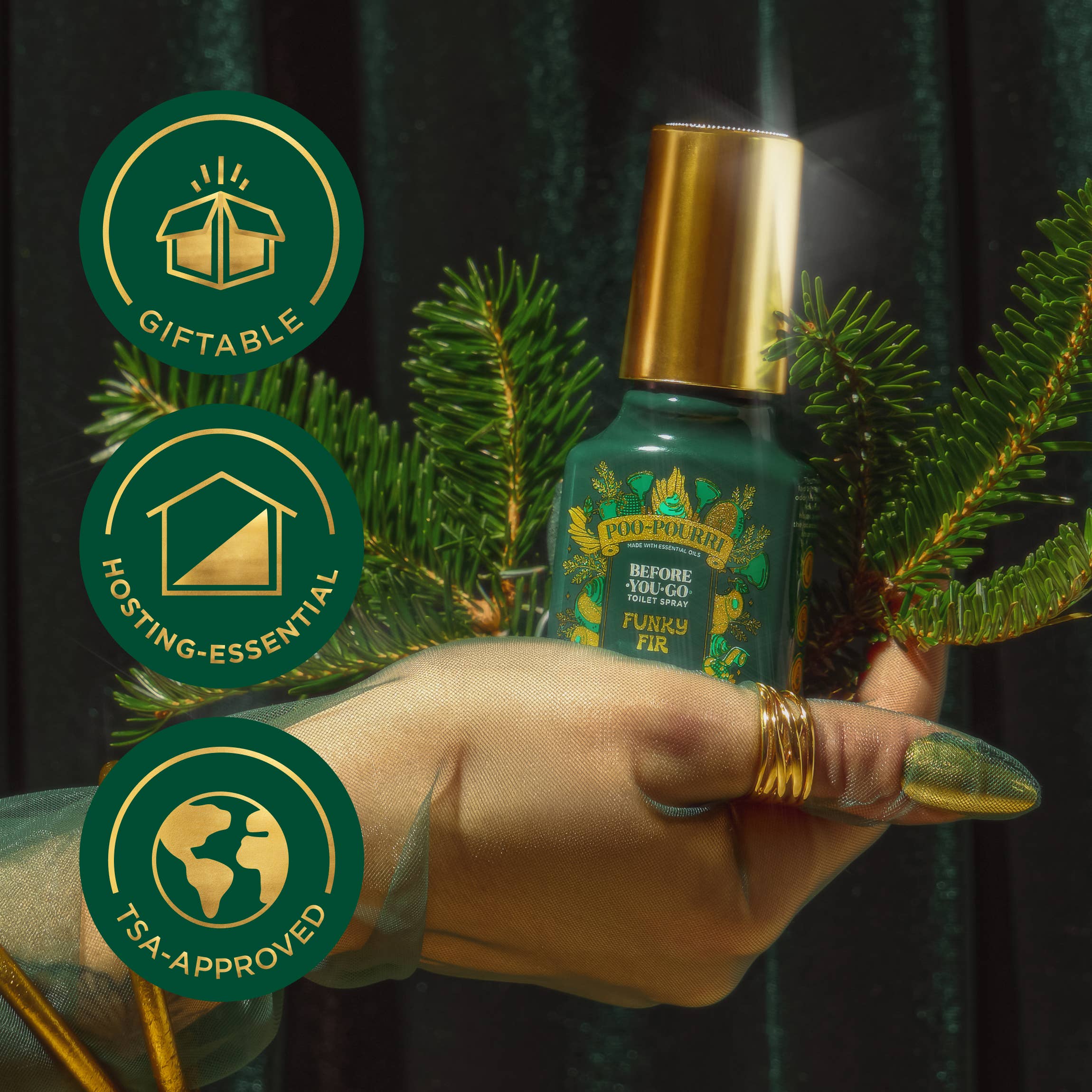 Holiday Poo~Pourri - Funky Fir 2 oz Boxed
