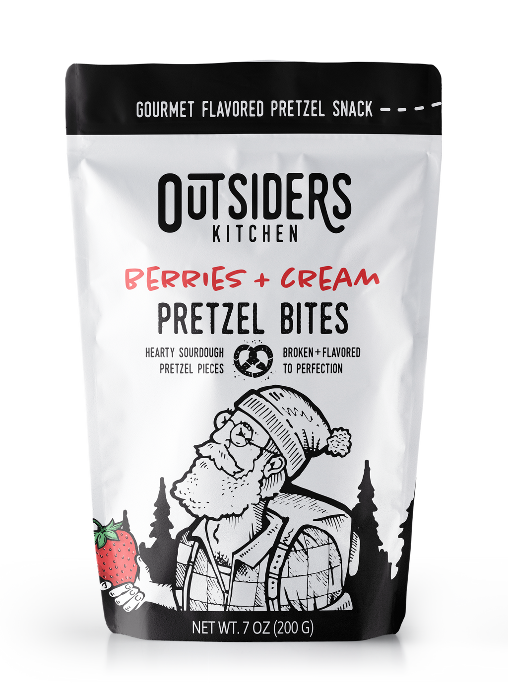 Berries + Cream Sourdough Pretzel Bites Snack | Case of Six