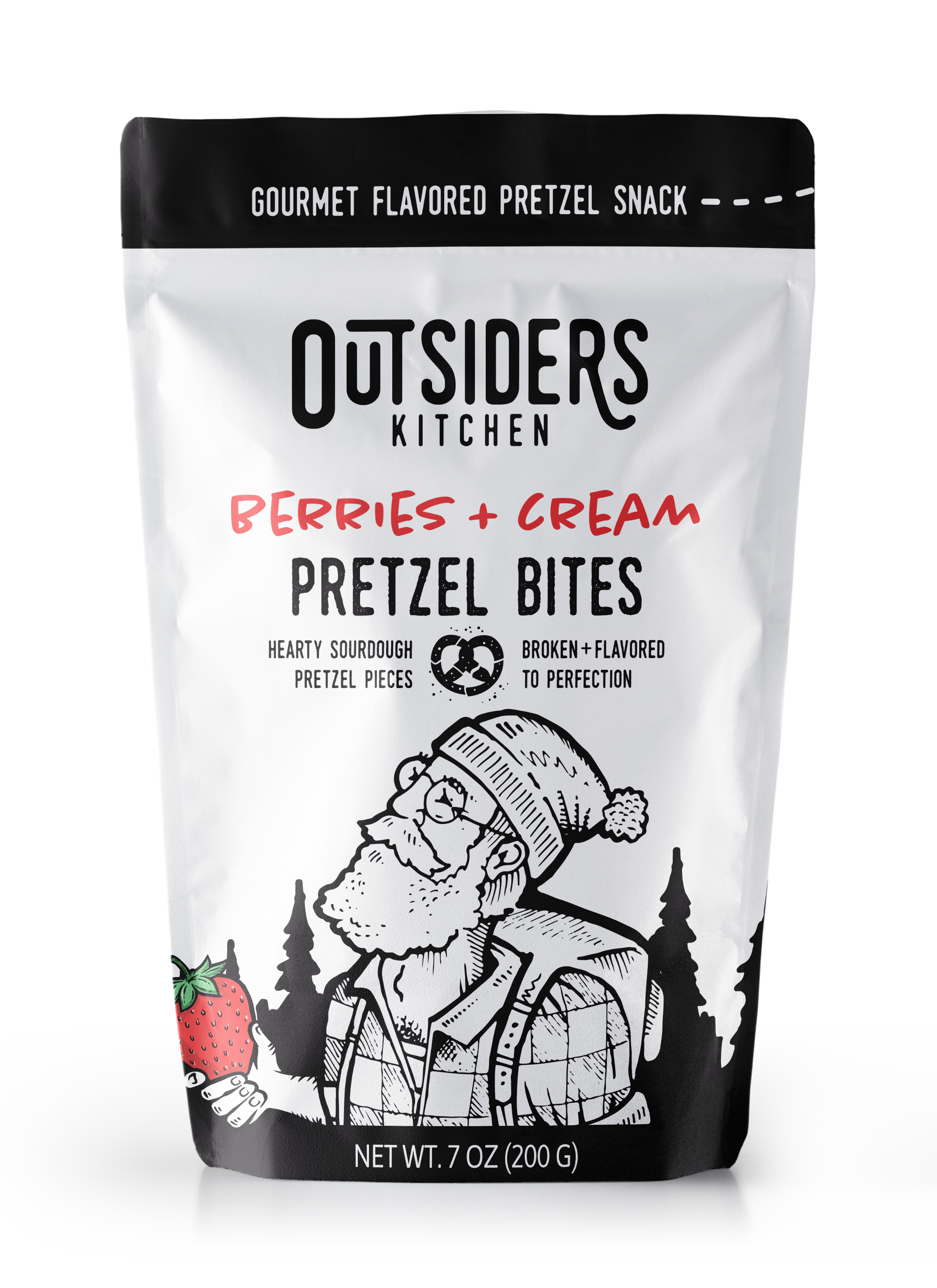Berries + Cream Sourdough Pretzel Bites Snack | Case of Six