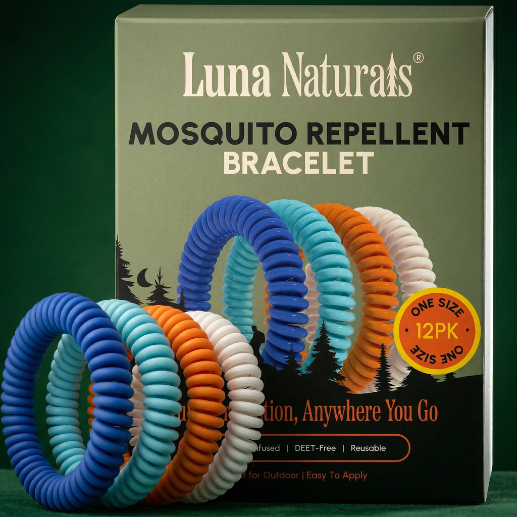 Mosquito Repellent Bracelet | Natural Scent | 12 Pack