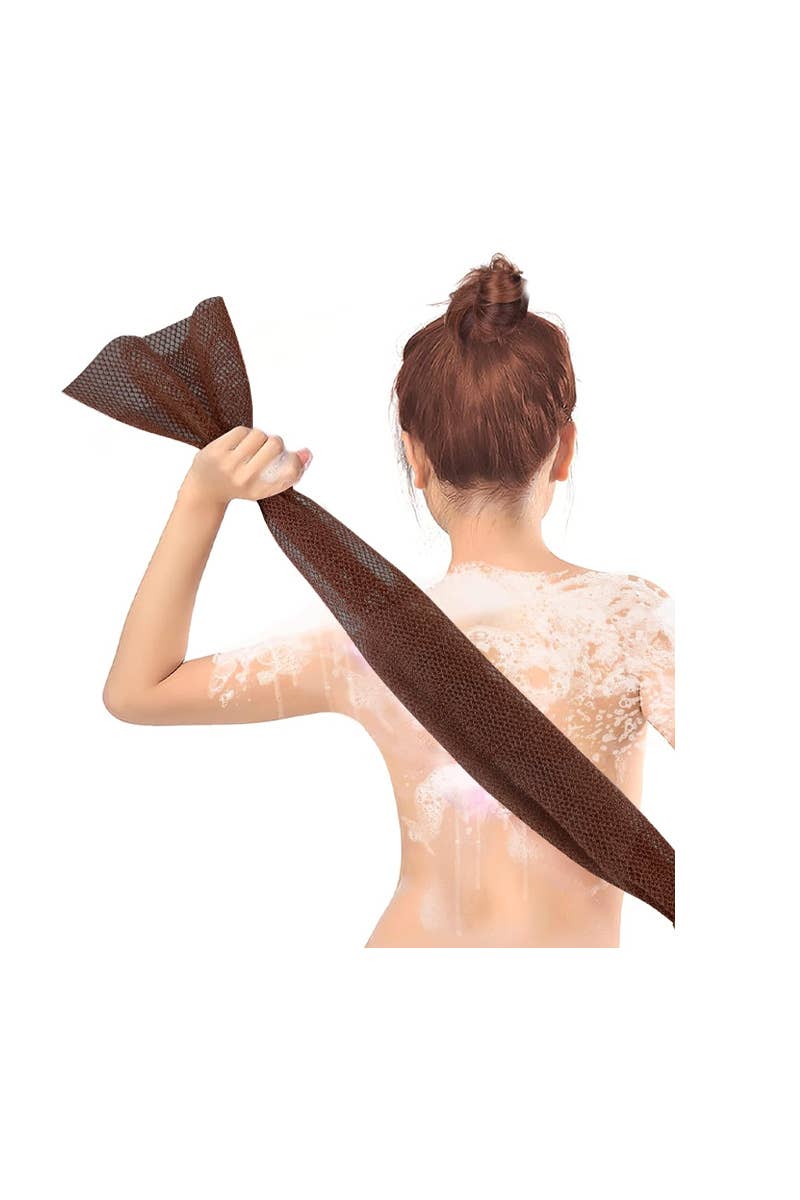 CALA 69493 Nude 2 pcs Exfoliating Bath Long Towels - 6 pc