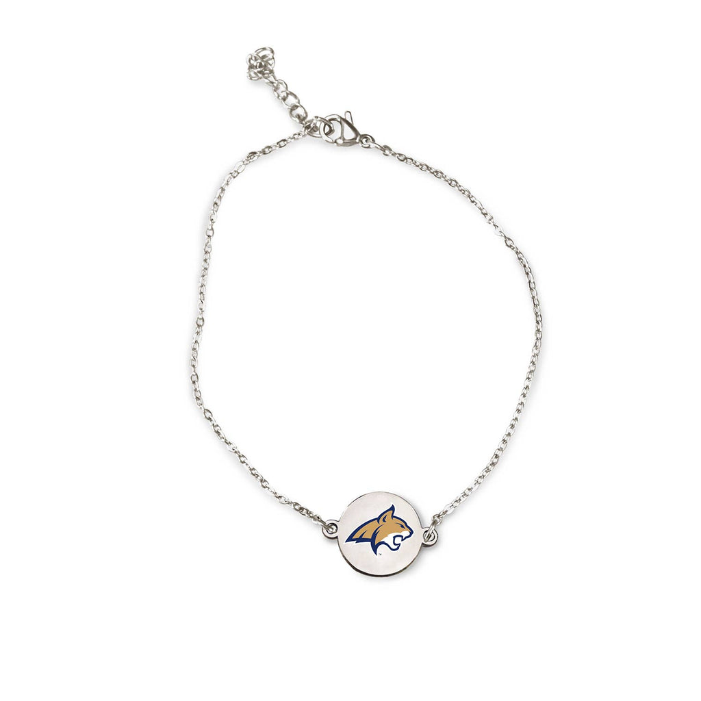 Montana State MSU - Bob Cats - Charm Silver Colored Bracelet