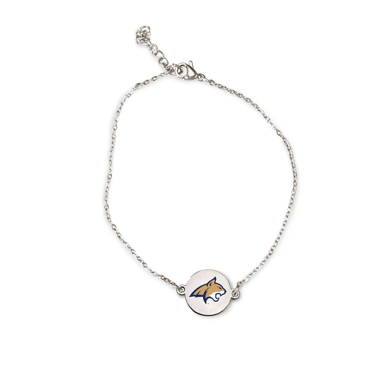 Montana State MSU - Bob Cats - Charm Silver Colored Bracelet