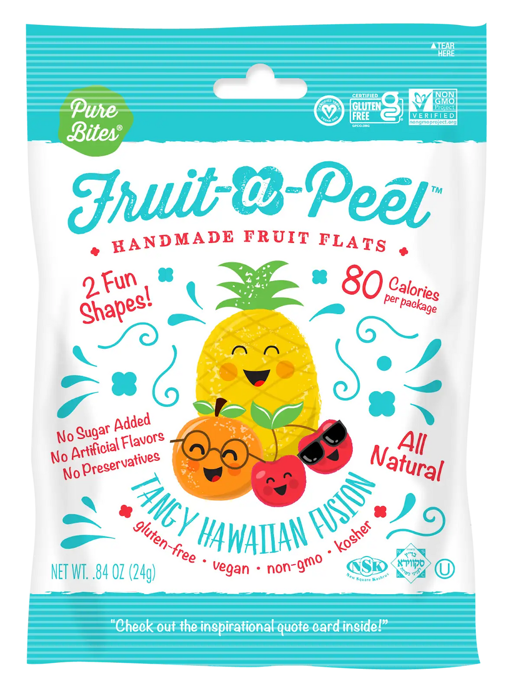 Fruit-a-Peel Tangy Hawaiian Fusion  Fruit Flats