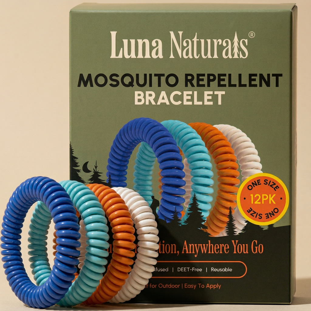Mosquito Repellent Bracelet | Natural Scent | 12 Pack