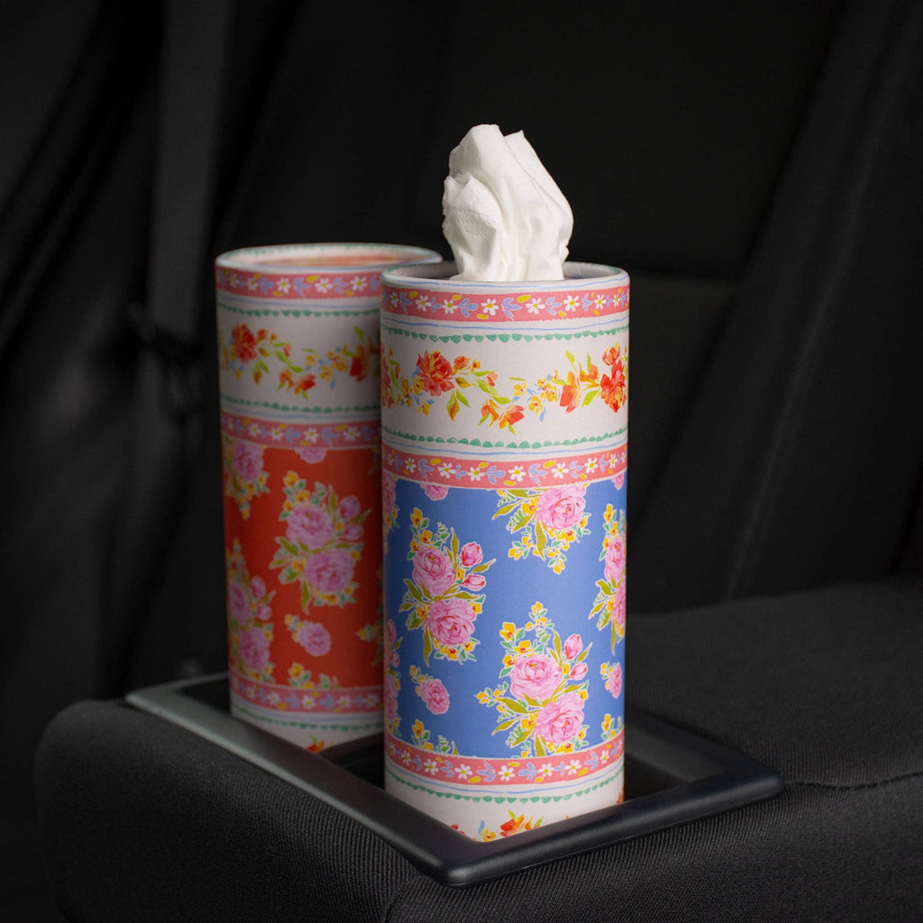 French Floral Tissue Box Set