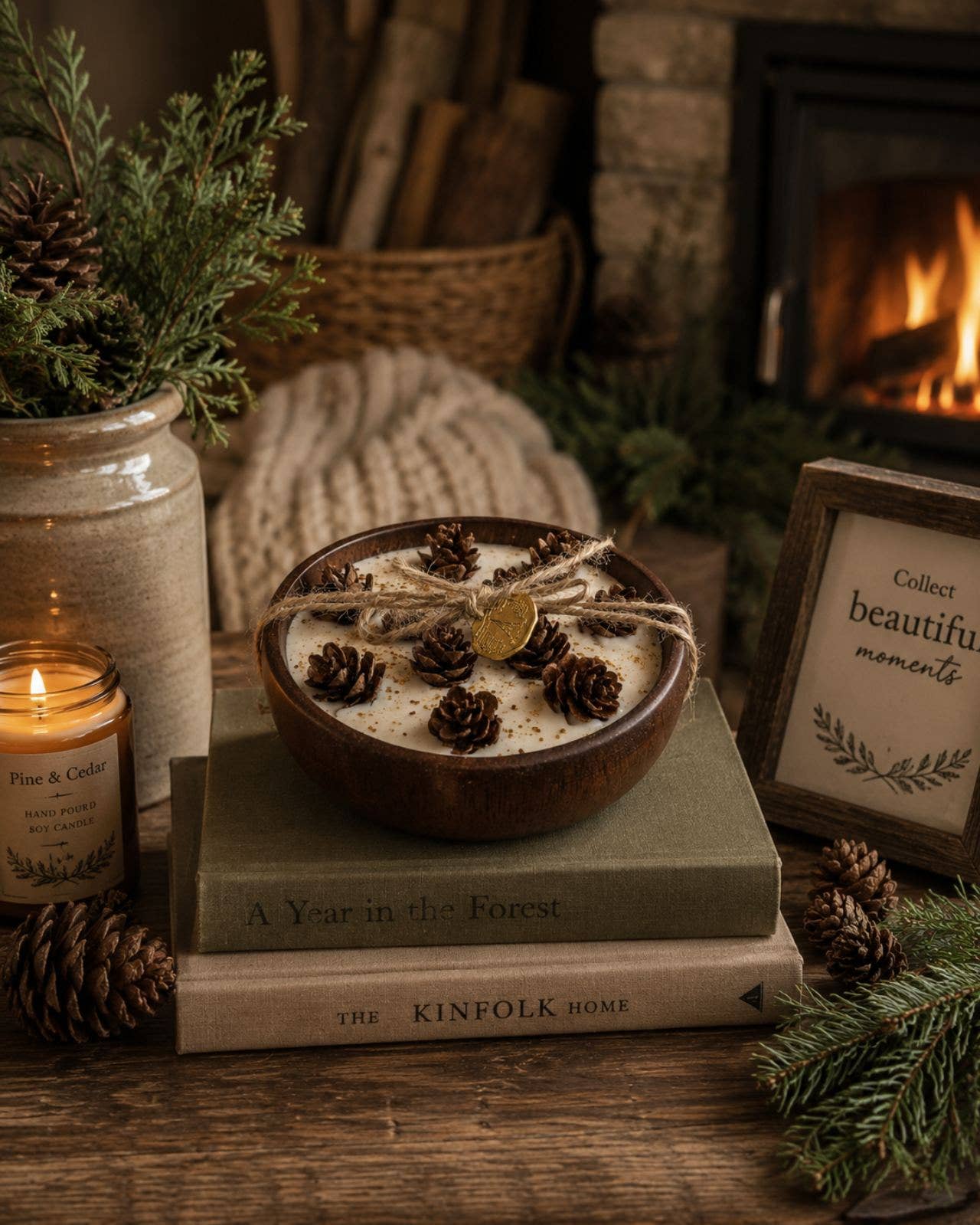 Woodland Pinecone Candle