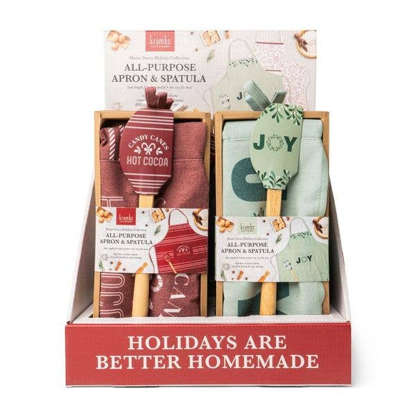 Home Sweet Holidays All-Purpose Apron & Spatula Set