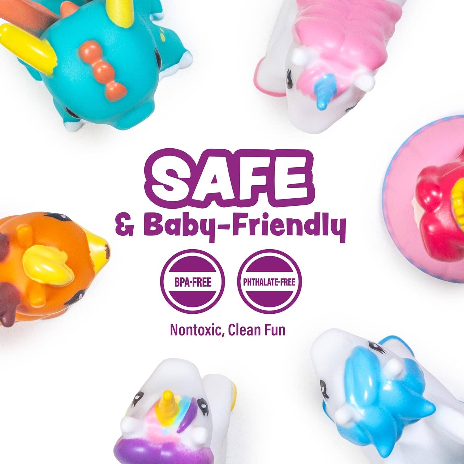 Tub Works® Fantasy™ Mold Free Bath Toys, 6 Pack