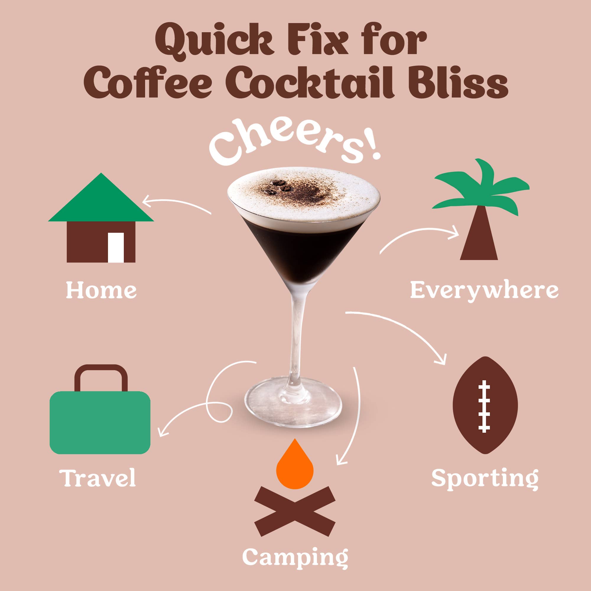Espresso Martini Cocktail / Mocktail Mixer