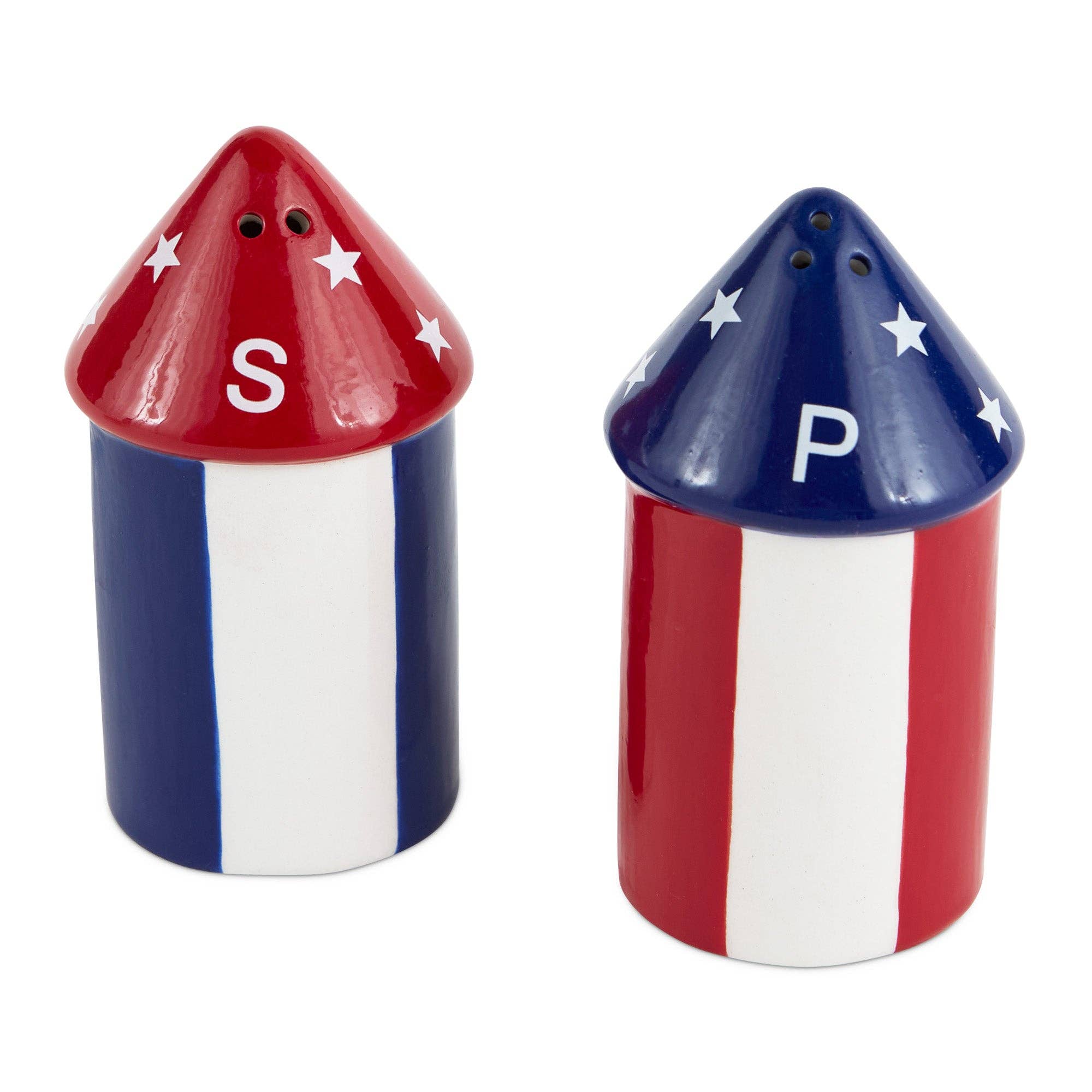 Fireworks Ceramic Salt & Pepper Set