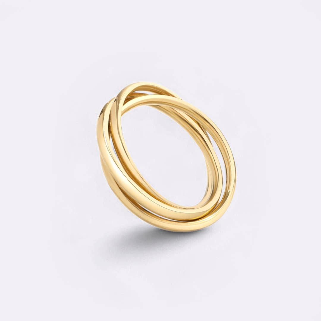 Dainty Interlocking Fidget Ring