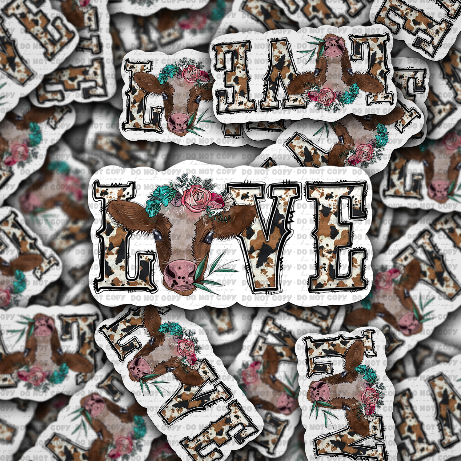 Love Cow sticker