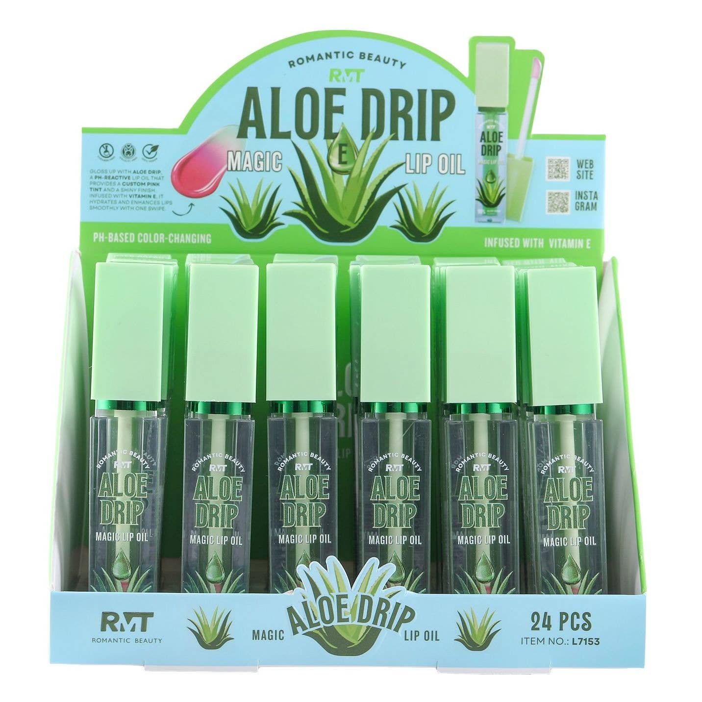 24pk Aloe Drip Vitamin E Magic Lip Oil