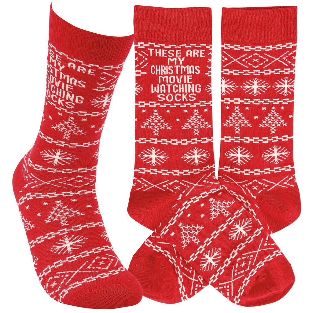 These Are My Christmas Movie Socks