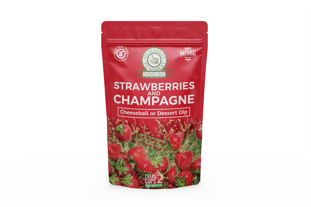 Strawberries and Champagne - Cheeseball
