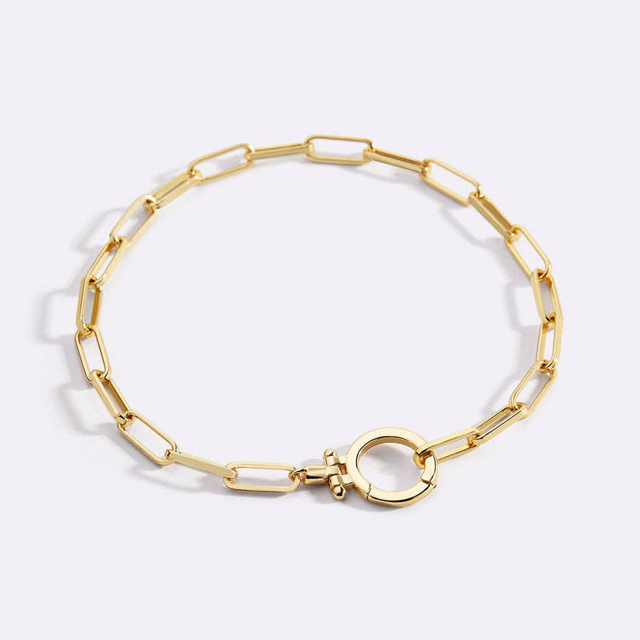 Mint Paperclip Bracelet