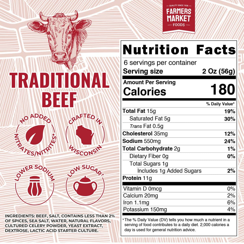 No Nitrate/Nitrite 100% Beef Summer Sausage 12oz